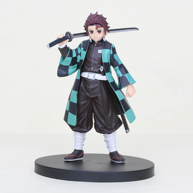 16 см аниме демон убийца Kimetsu no Yaiba фигурка Kamado Tanjirou Kamado Nezuko swordman ПВХ фигурка модель воина игрушка кукла