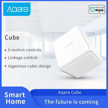 

Aqara Smart Magic Cube Controller Zigbee connection 6 Customizable Gestures to control your Xiaomi Aqara smart home devices