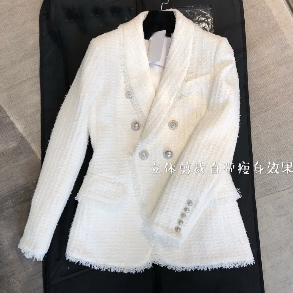 2019FW winner Новая женская твидовая куртка пальто Женский блейзер с кисточками пальто для дам одежда 2 цвета rmsx 9,30