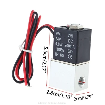 

2V025-08 Solenoid Valve DC 24V 1/4\" Normally Closed Electric for Water Air Au 25 20 Dropship
