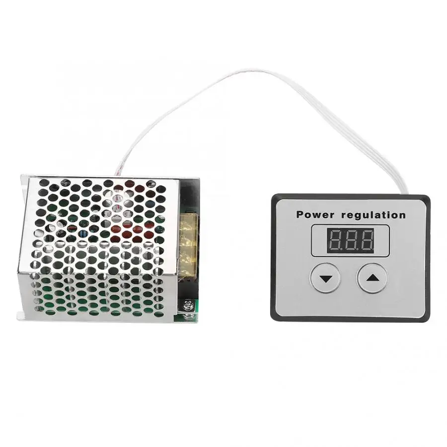 

AC 220V 4000W SCR Electric Variable Regulator Dimming Dimmers Motor Fan Speed Controller Thermostat Digital Voltage Stabilizer