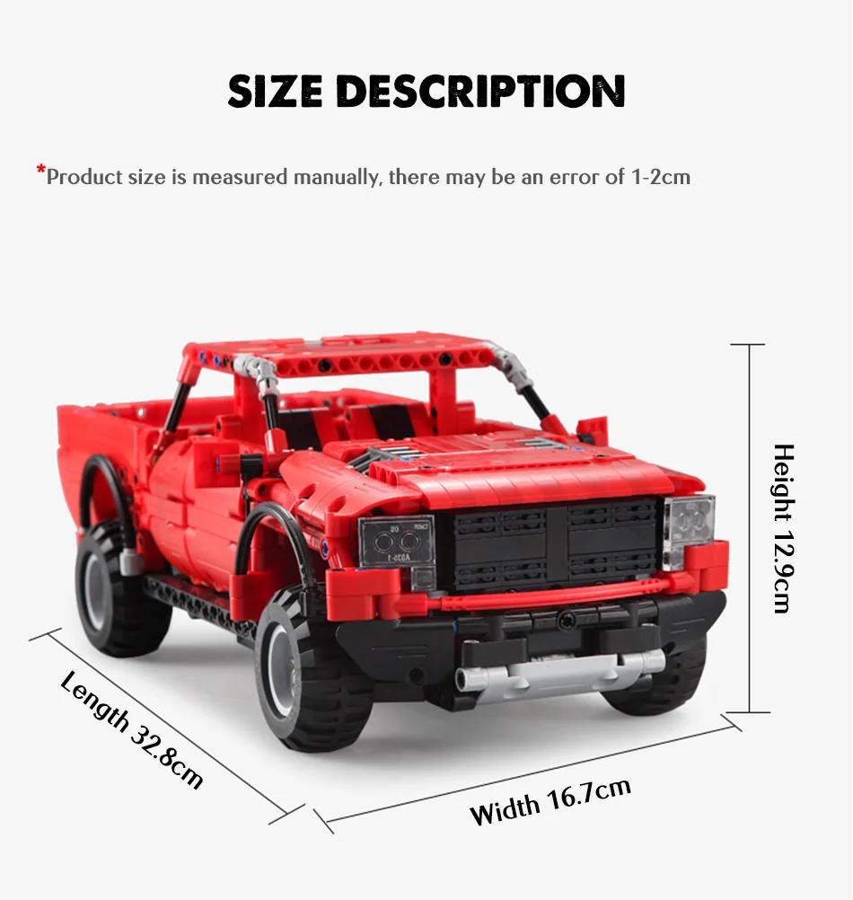 CADA C51005 Red Pickup Truck