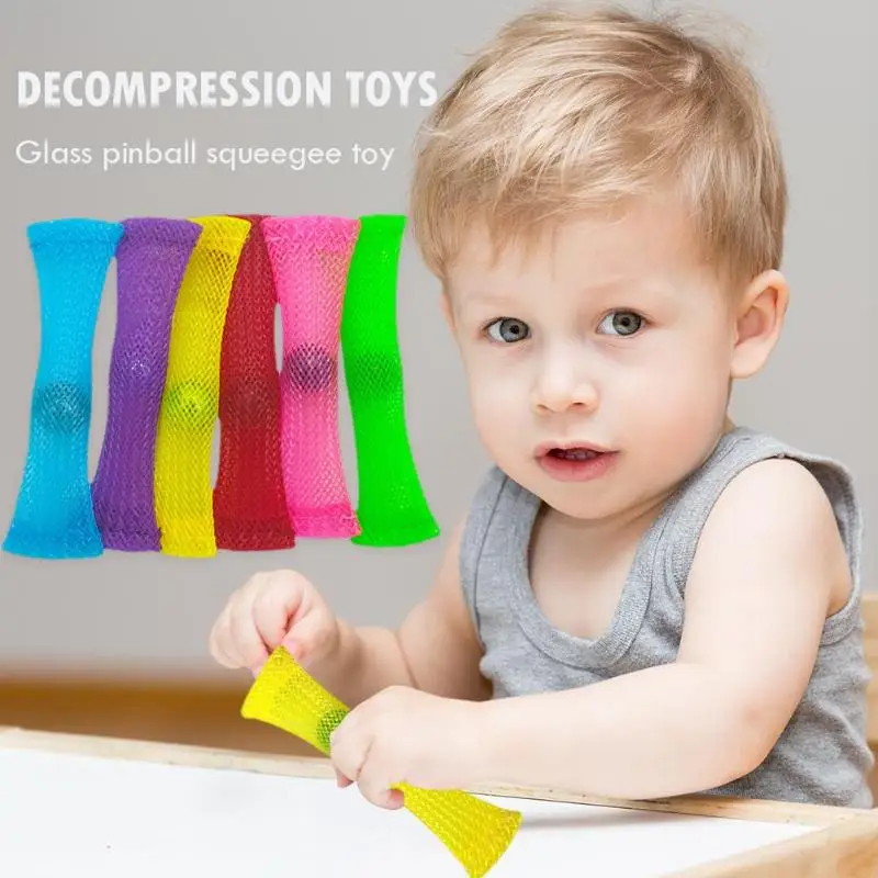 Сенсорные игрушки-непоседы сеть мраморный аутизм Специальная помощь для детей взрослых саморегулирование снятия стресса лечебное