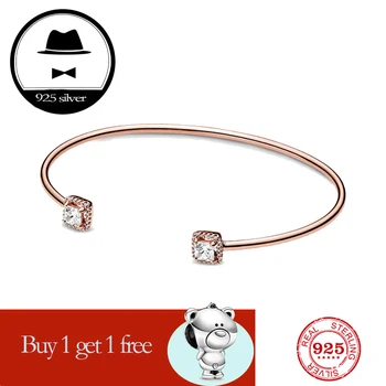 

FIT original pan bracelet for women authentic 100% 925 sterling silver charm chain snake bracelet fashion classic luxury jewelry