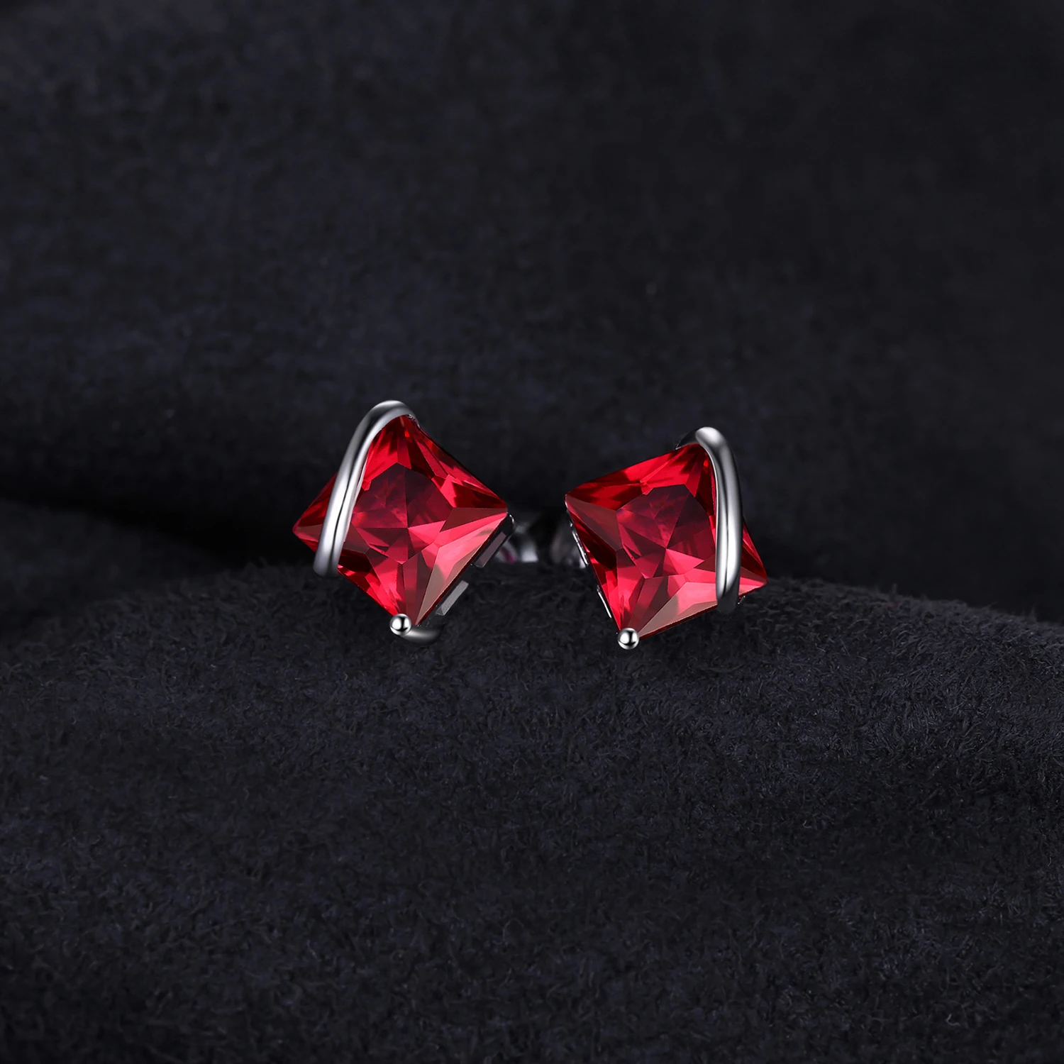 Женские серьги гвоздики из стерлингового серебра 925 пробы JewelryPalace Square корейские