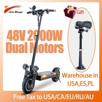 

48V 2000W e Scooter with Dual Motors 48V 26Ah Battery Double Disc Brake Folding trotinette electrique adulte patinete electrico