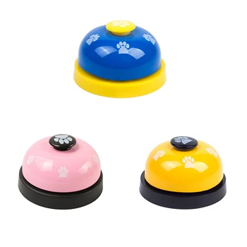 

3PCS Dog Ringer Bell Cat Dog Call Meal Bell Dog Footprint lectual Toy Dog Training Bell