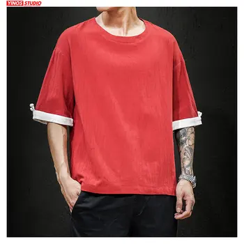 

Dropshipping Japanese Streetwear Causal Tees Spring Harajuku Oversizes T-shirts 5XL 2020 Fashion Short Sleeve Vintage Tops