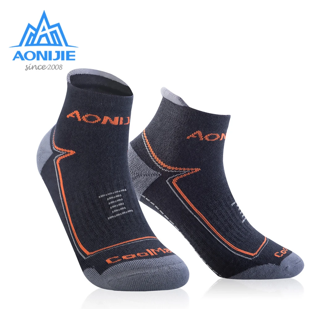 AONIJIE Outdoor Sports Sock Running Athletic Performance Tab Training Cushion Quarter Compression Socks Heel Shield Cycling | Спорт и
