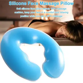 

LISM U Shape Pillow Body Relax Soft Rest Travel Washable Elastic Neck Comfortable Salon Face Massage Portable Silicon Cushion