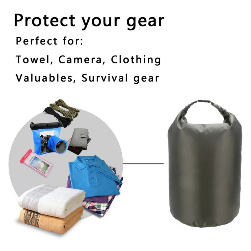 5L/20L/50L Waterproof Dry Bag Roll Top Sack Rafting Boating Swimming Kayaking Dry Organizer Beach Outdoor Fishing Storage Bag 3