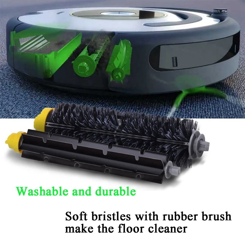 Горячая TOD-фильтр для Irobot Roomba 700 серии 760 770 780 790 включают в себя щетиной (Стоматологическая полировальная щетка & Гибкая резиновая щетка;