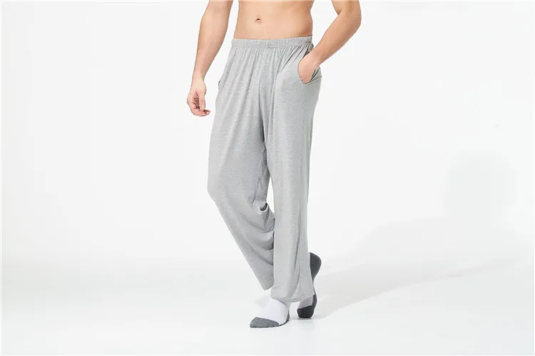 silk pajama pants 140 KG Plus Size 5XL 6XL 7XL Modal Cotton Men's Sleep Pants Summer Fall Large Size Loose Sleep Bottoms Men's Elastic Trousers mens pajama bottoms