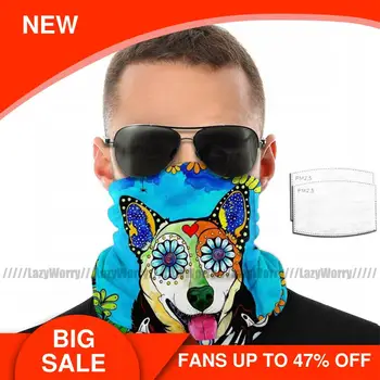 

Skull Dog Mouth Face Mask Heeler I Facial Mask Fashion Cool with 2 Filters for Adult Mask