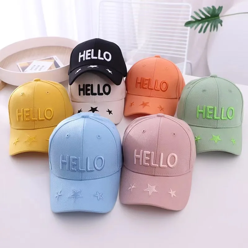 5-10 Yrs Hot Sale Children Baseball Cap Kids Boys Girls Snapback Hip Hop Snowflake Fashion Running man Design Flat Hat Baby