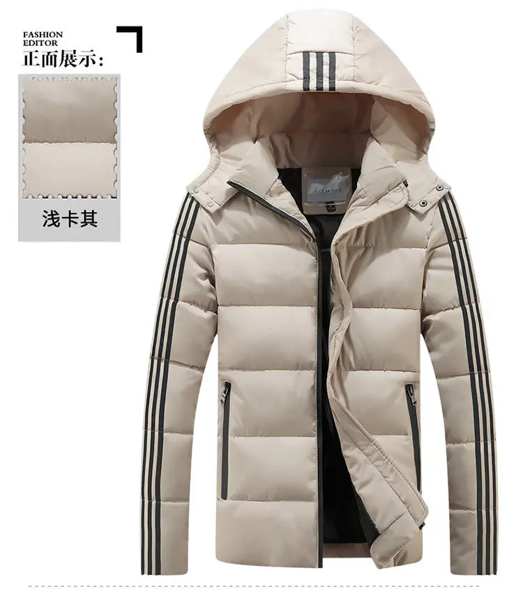 invierno nueva moda chaqueta de plumón para hombre chaqueta de plumón de moda para hombre ropa gruesa y catida para hombre