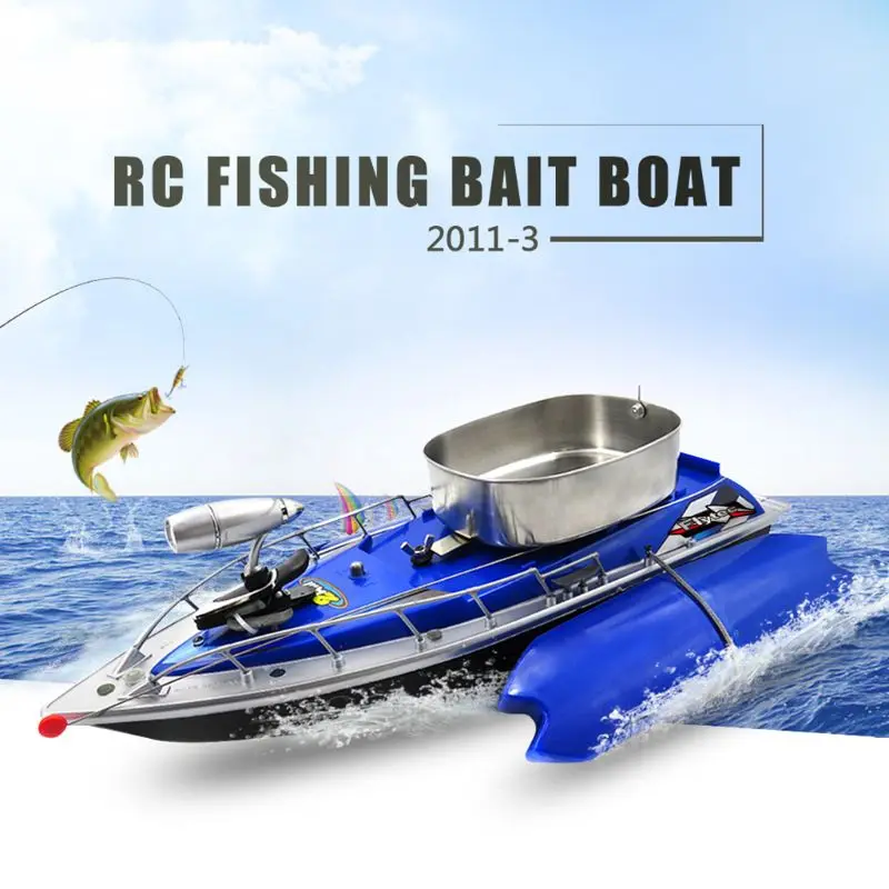 

Flytec 2011 - 3 RC Boat Intelligent Wireless Electric Fishing Bait Remote Control Fish Ship Searchlight Toys 634F