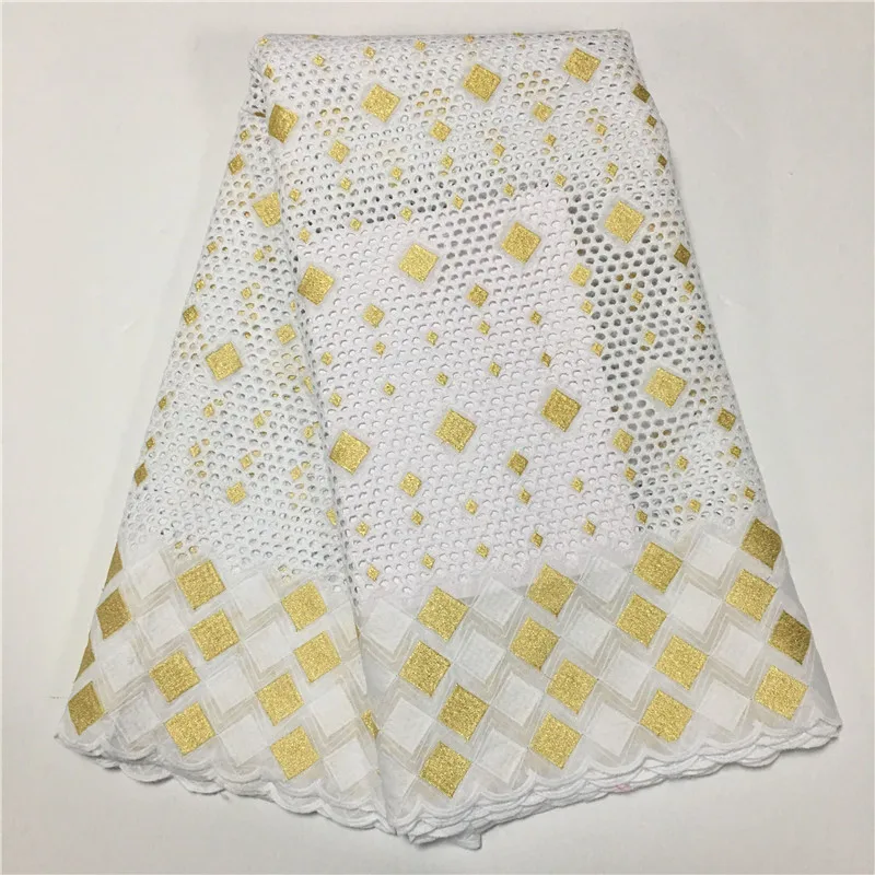 Новейшее швейцарское сухое кружево высокое качество кружева хлопок ткань из Дубая Африканское парчовое полотно 5 ярдов