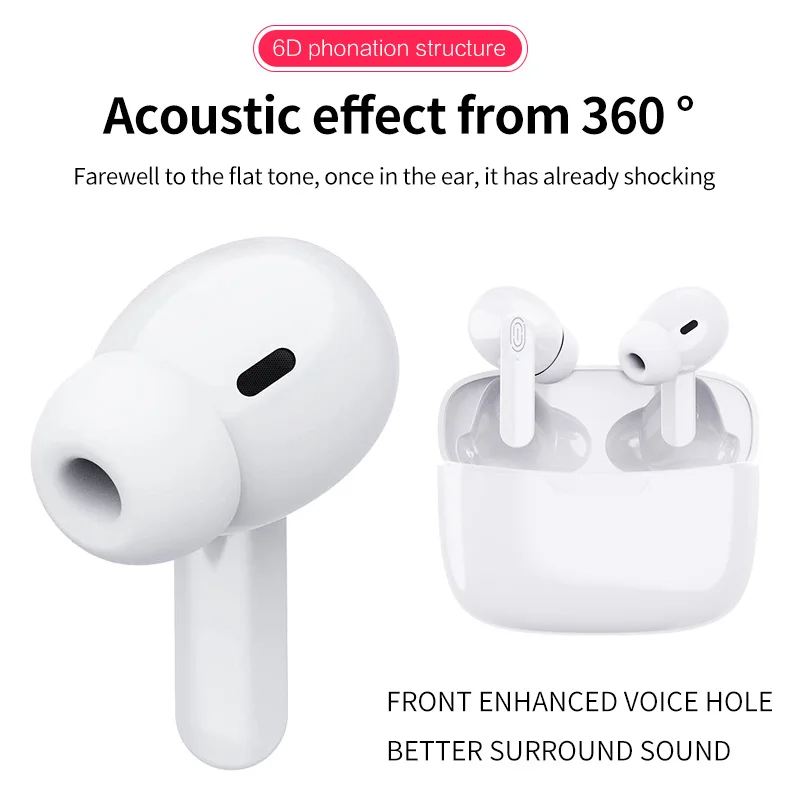 wireless headphones noise cancelling TWS bluetooth earphone with charging box microphone mini sport Headset for mobile phone