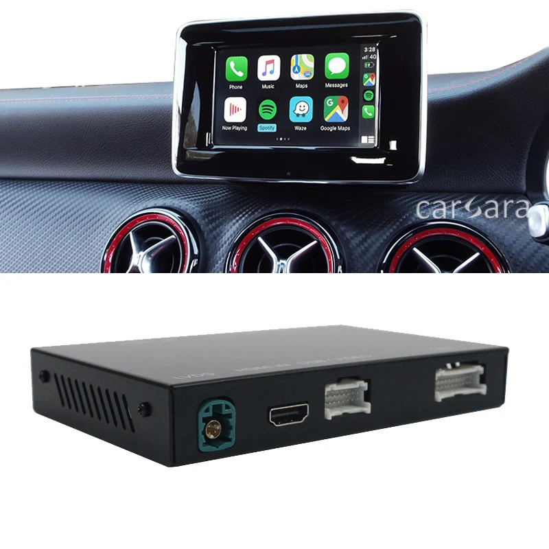 Беспроводное обновление Apple CarPlay box для автомобиля класса W176 CLA C117 GLA X156 головное