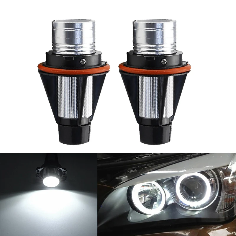 

DERI 2PCS Error Free Angel Eyes High Power LED Blubs Black Marker For BMW E87 E39 E60 E61 E63 E65 E83 Car Styling
