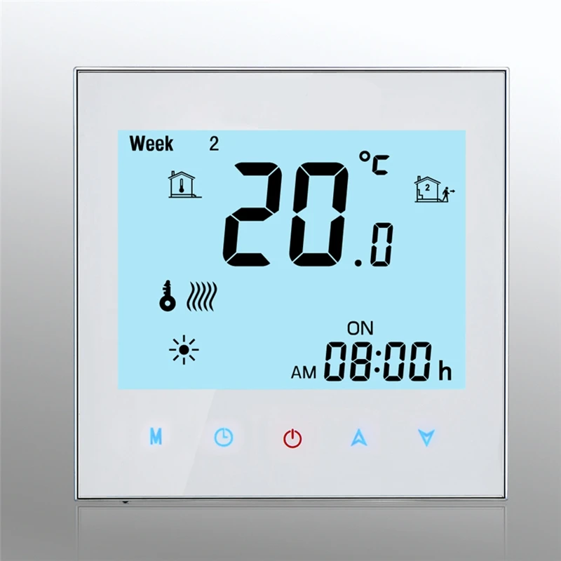 Thermostat WiFi Heating System Central Air Conditioning Thermostat 4 Tube 3 Wind Speed with WIFI Voice Function