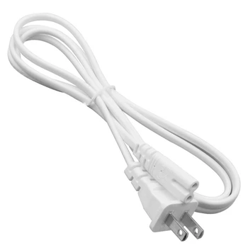 

CLAITE C8 1.5m AC US Plug Power Supply Adapter Cord Cable PVC White Power Adapter Connector Line for Monitor