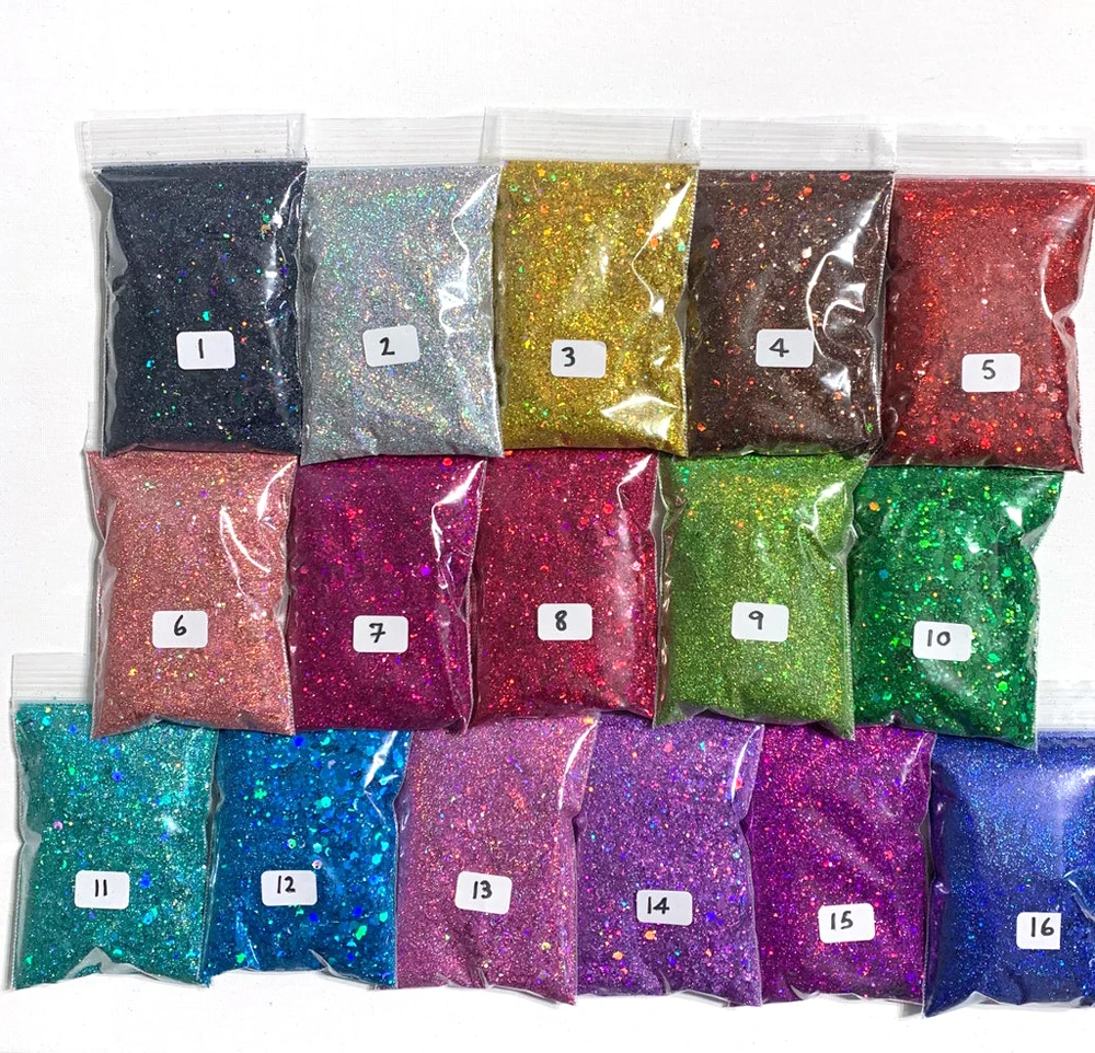 Glitter for Candle Making Mermaid Nails Sequins Glitter Thick Fluorescent  Color