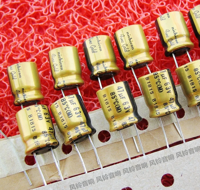 10 шт. NICHICON FG 63V47UF 10x12 5 мм изысканное золото 47 мкФ 63 в FineGold 47UF63V усилитель MUSE аудио