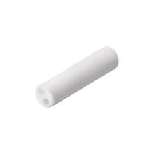 uxcell 100 Pcs 1mm Dia Ceramic Insulation Tube Twin Bore Porcelain Insulator Pipe for Heating Element