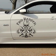 Автомобильная наклейка Fish Reaper чехол для топливного бака дверь