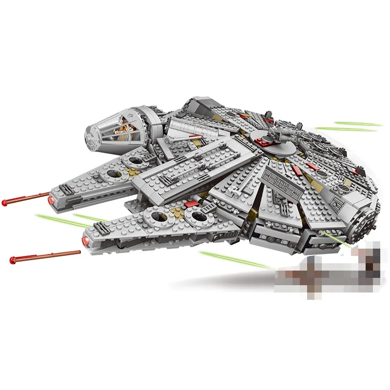 Force Awakens Звездный набор войн, 79211, сокол, фигурки, модель, строительные блоки, игрушки для детей, рождественский подарок