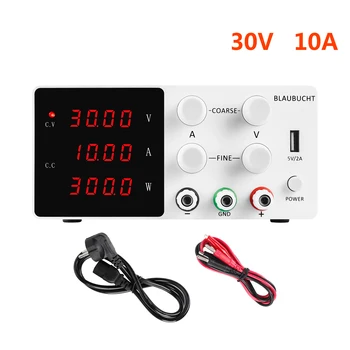 

White 30V 10A High-precision Switching Voltage Regulated DC Lab Power Supply 60V 5A Power Supplies Adjustable Bench Source