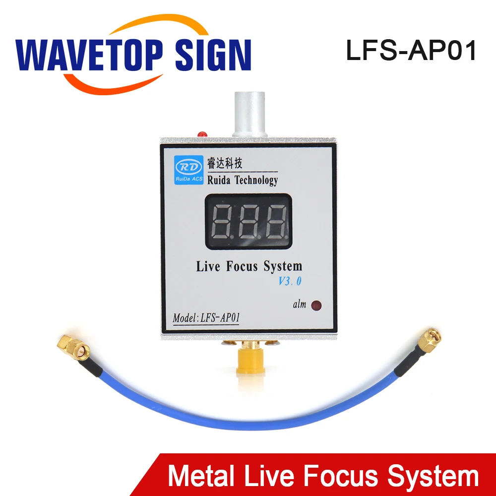 

WaveTopSign Ruida LFS-AM-T43-AP01(S), металлическая режущая система живого фокуса, усилитель и соединительная линия для лазерной машины