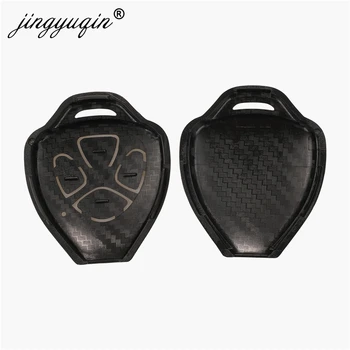 Keyforkess per Toyota Camry Corolla Avalon Venza Hilux Vitz Rav4 Fob Case 2/4 pulsante in fibra di carbonio copertura chiave a distanza per auto in plastica - Jingyuqin per Toyota Camry Corolla Avalon Venza Hilux Vitz Rav4 Fob Case 2 4 pulsante