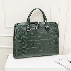 Ladies Leather Briefcase, Suitable For 14-Inch Laptop Handbag, Fashionable Girl Shoulder Bag, Women Working Business