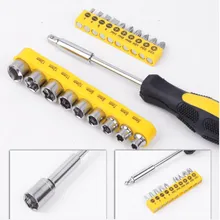 36 Sets Of Household Tools Multi-functional Hardware Toolbox Hammer Pliers Screwdriver Socket Hexagon Set