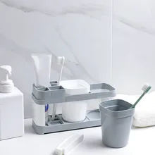 Подставка для зубных щеток, набор полка-органайзер для ванной, семейные инструменты, аксессуары для зубных щеток es, полка для хранения