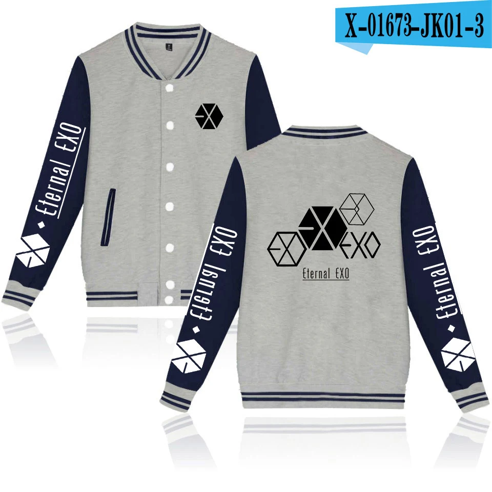 H EXO PLANET#5 куртка kpop куртка женская уличная мужские куртки с принтом EXO PLANET#5 бейсбольные куртки плюс размер Homme - Цвет: H