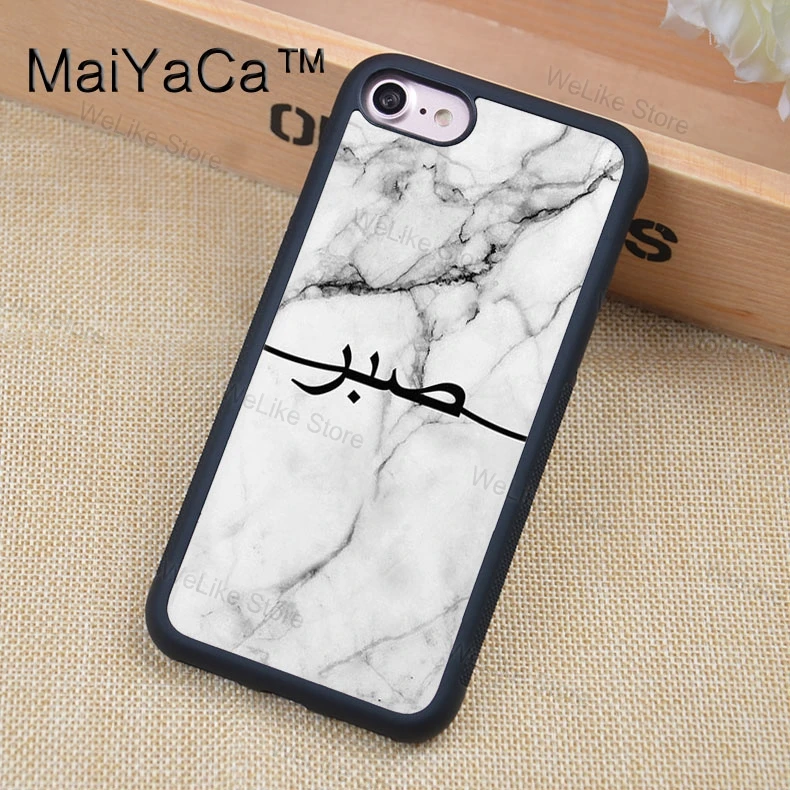 Чехол MaiYaCa с изображением серого мрамора в арабском стиле на заказ для iphone XR XS MAX 11 Pro MAX X 6 6S 7 8 Plus 5S задняя крышка