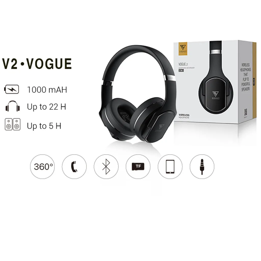 Doqaus Wireless Headphones Over Ear Hi 
