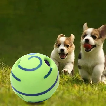 

Plastic Squeaky Ball For Dog Puppy Molar Supplies Interactive Pet Chew Toy Sound Training Supplies