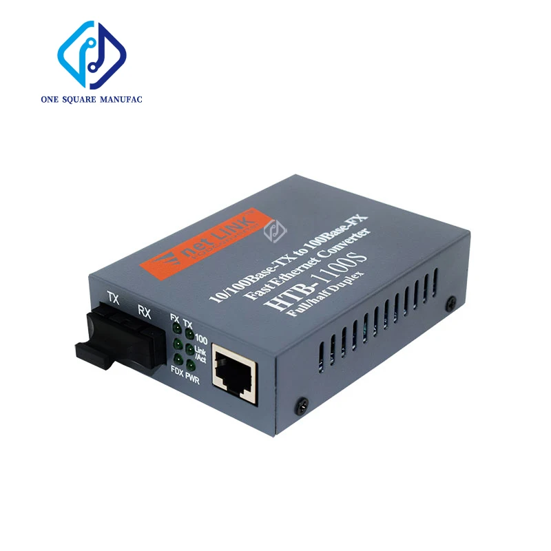 netLINK HTB-1100S-25KM Media Converter Single-Mode Duplex WDM Dual Fiber SC 10/100Mbps Transceiver Gigabi