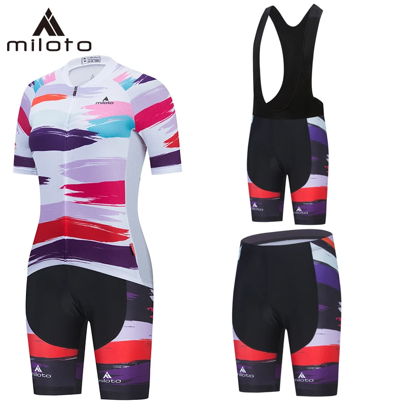 

MILOTO Women Summer Bike Clothes MTB Ropa Ciclismo Bicycle Uniforme Maillot Breathable Quick Dry Road Mountain Cycling Sportwear