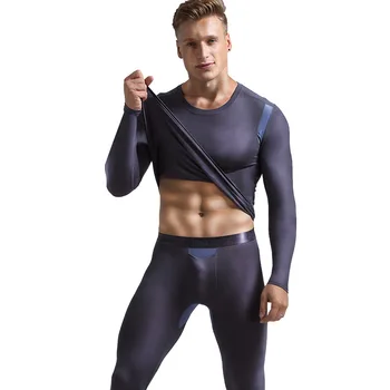 

Brand Thin Men's Thermal Underwear Sets Ice Mesh Breathable Slim Thermo Long Johns Tights Winter Compression Underwear Quick Dry