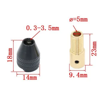 

2020 Hot Selling Mini Universal 0.3-3.5mm Micro Electronic Drill Chuck Allen Key Tool Kit Set