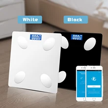 Bluetooth Electronic Scale Portable Body Fat Scale Precision Bathroom Scales LCD Display Digital Body Weight Scale BMI Index