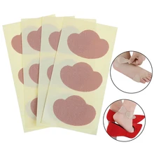 4 листа/12 шт наклейки для ухода за ногами, гелевые наклейки для обуви, защита пятки, силиконовый пластырь, пластырь для ухода за ногами