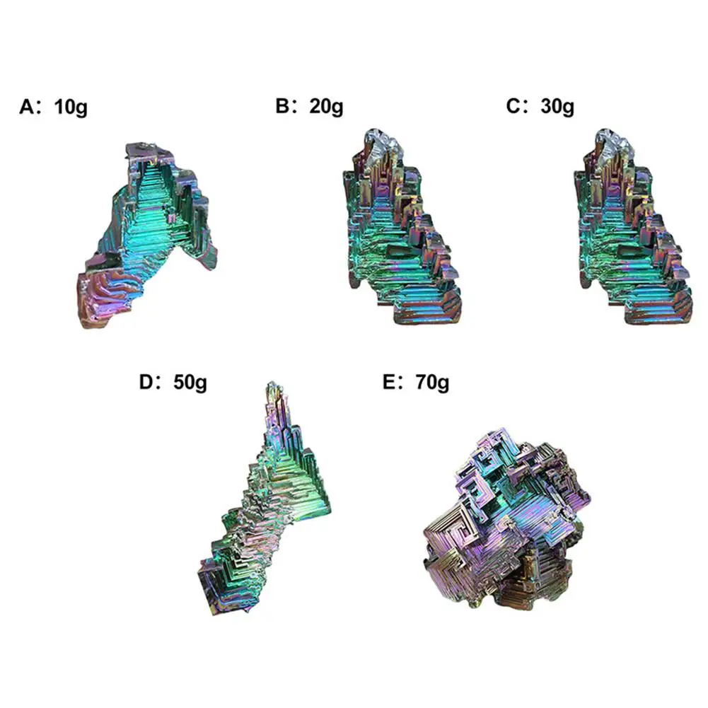 1 шт. Радужный Титан висмут образец минеральный драгоценный камень кристаллический кварц Декор садовые украшения