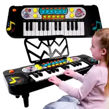 Kuulee девочка ребенок дети Многофункциональный пианино клавиатура 25 клавиш раннее образование музыкальная игрушка подарок